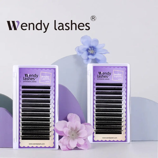 W-Shape 10D Volume Lash Extensions Double 5D Lash Extensions